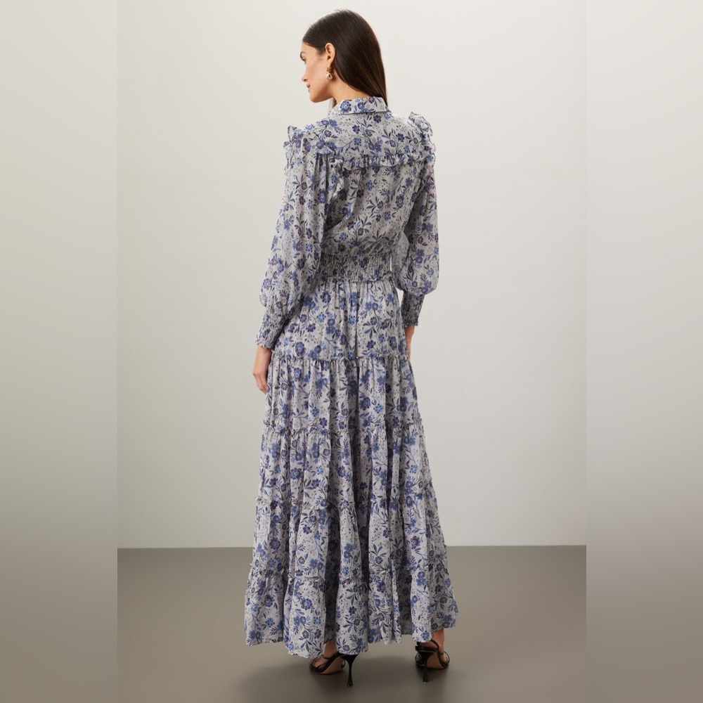 Misa Los Angeles Aydeniz Maxi Dress Floral Print Boho Dress Size XS/S - Picture 5 of 13